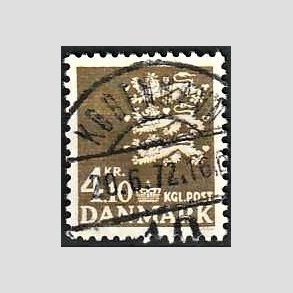 FRIMRKER DANMARK | 1970 - AFA 502 - Rigsvben 4,10 Kr. olivenbrun - Lux Stemplet