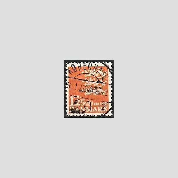 FRIMRKER DANMARK | 1962 - AFA 404 - Rigsvben 1,25 Kr. orange - Lux Stemplet