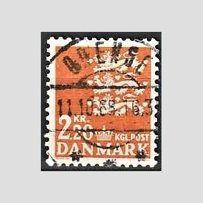 FRIMRKER DANMARK | 1967 - AFA 464F - Rigsvben 2,20 Kr. orange - Lux Stemplet
