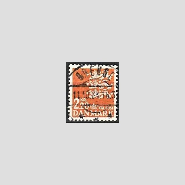 FRIMRKER DANMARK | 1967 - AFA 464F - Rigsvben 2,20 Kr. orange - Lux Stemplet