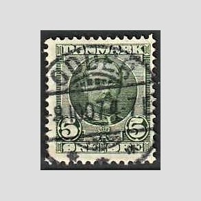 FRIM�RKER DANMARK | 1907 - AFA 54 - Frederik VIII 5 �re gr�n - Lux Stemplet