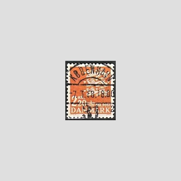 FRIMRKER DANMARK | 1967 - AFA 464F - Rigsvben 2,20 Kr. orange - Lux Stemplet