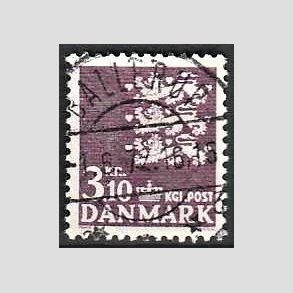 FRIMRKER DANMARK | 1970 - AFA 501 - Rigsvben 3,10 Kr. violet - Pragt Stemplet Ballerup