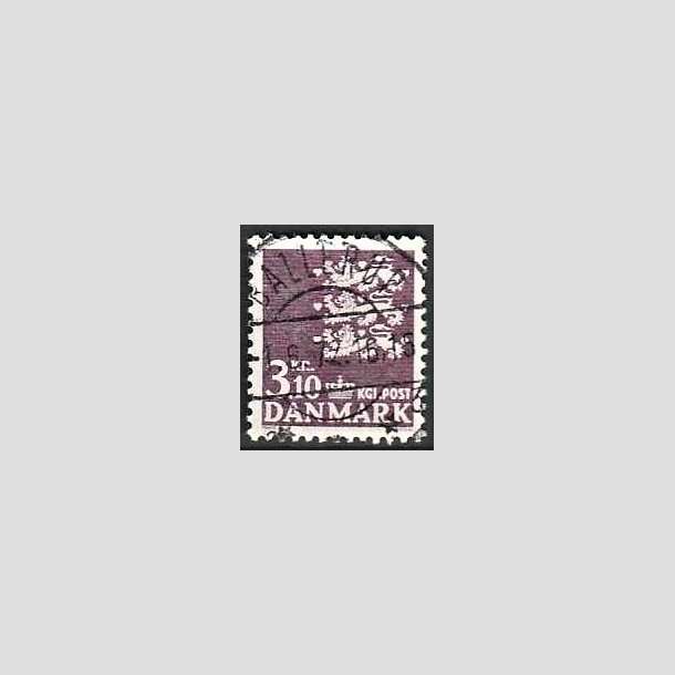 FRIMRKER DANMARK | 1970 - AFA 501 - Rigsvben 3,10 Kr. violet - Pragt Stemplet Ballerup