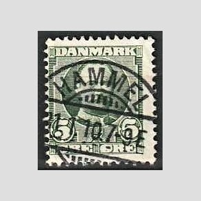 FRIM�RKER DANMARK | 1907 - AFA 54 - Frederik VIII 5 �re gr�n - Lux Stemplet Hammel