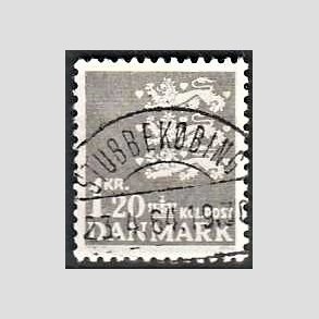 FRIMRKER DANMARK | 1962 - AFA 403 - Rigsvben 1,20 Kr. gr - Lux Stemplet Stubbekbing