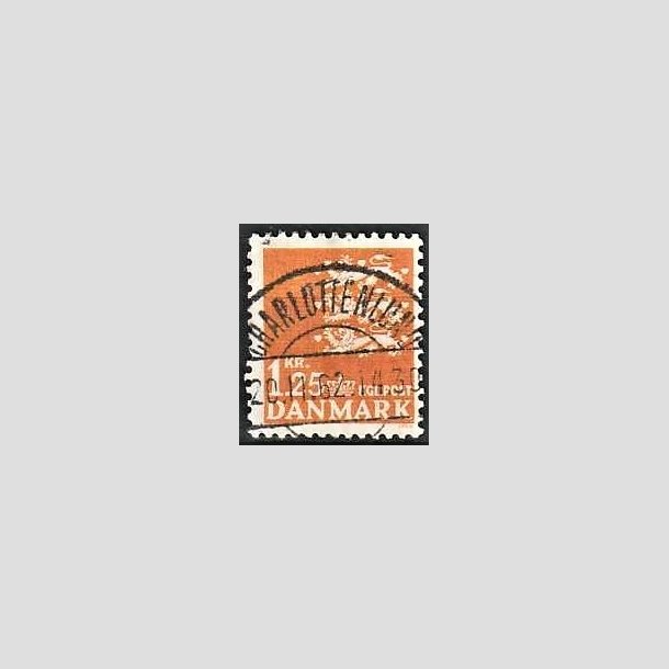 FRIMRKER DANMARK | 1962 - AFA 404 - Rigsvben 1,25 Kr. orange - Lux Stemplet Charlottenlund