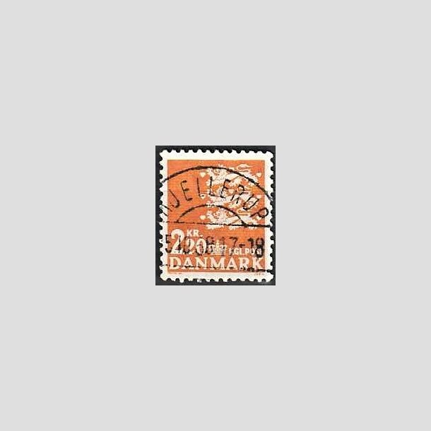 FRIMRKER DANMARK | 1967 - AFA 464F - Rigsvben 2,20 Kr. orange - Lux Stemplet