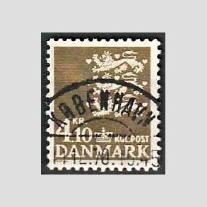 FRIMRKER DANMARK | 1970 - AFA 502 - Rigsvben 4,10 Kr. olivenbrun - Lux Stemplet