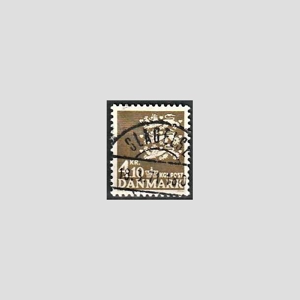 FRIMRKER DANMARK | 1970 - AFA 502 - Rigsvben 4,10 Kr. olivenbrun - Lux Stemplet