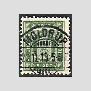 FRIMRKER DANMARK | 1902 - AFA 9 - 5 re grn - Lux Stemplet