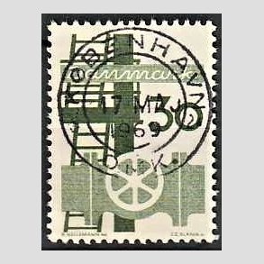 FRIM�RKER DANMARK | 1968 - AFA 473 - Danmarks industri - 30 �re gr�n - Pragt Stemplet