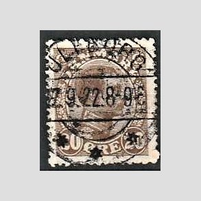 FRIMRKER DANMARK | 1921-22 - AFA 125 - Chr. X 20 re brun - Lux Stemplet Ulfborg