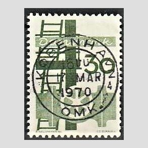 FRIM�RKER DANMARK | 1968 - AFA 473 - Danmarks industri - 30 �re gr�n - Pragt Stemplet