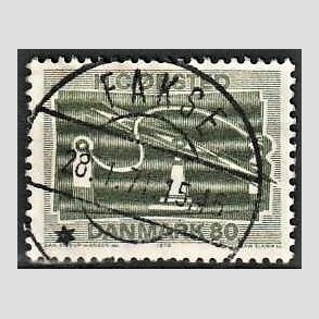 FRIM�RKER DANMARK | 1970 - AFA 500 - Electromagnetisme 150 �r - 80 �re gr�n - Pragt Stemplet