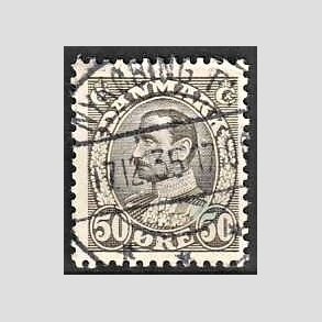 FRIMRKER DANMARK | 1934 - AFA 209 - Chr. X 50 re gr - Lux Stemplet Nykbing Fl