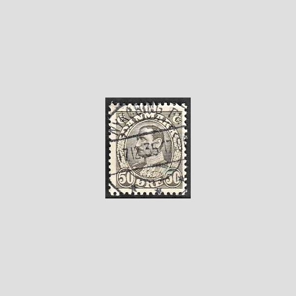 FRIMRKER DANMARK | 1934 - AFA 209 - Chr. X 50 re gr - Lux Stemplet Nykbing Fl