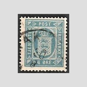 FRIMRKER DANMARK | 1875 - AFA 5 - 4 re bl - Stemplet