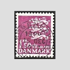 FRIMRKER DANMARK | 1962 - AFA 405 - Rigsvben 1,50 Kr. rdlilla - Lux Stemplet