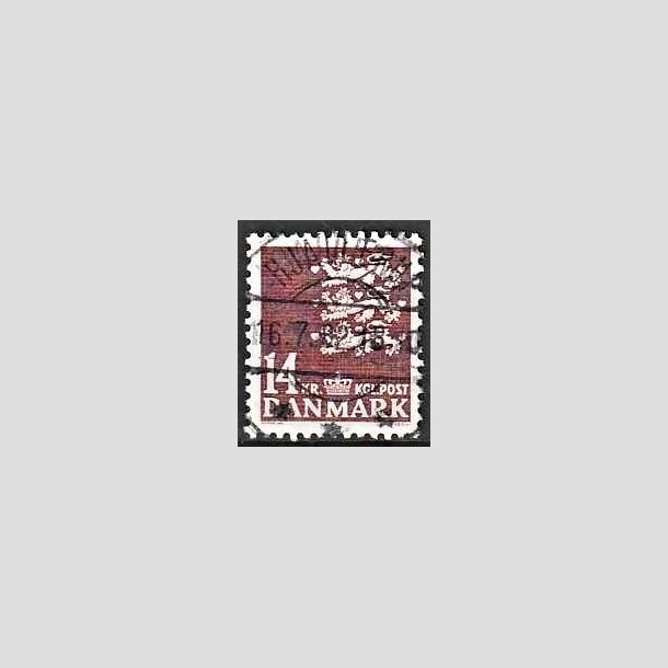 FRIMRKER DANMARK | 1982 - AFA 753 - Rigsvben 14 Kr. brun - Lux Stemplet