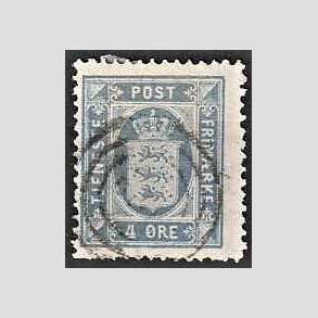 FRIMRKER DANMARK | 1875 - AFA 5a - 4 re ultramarin - Stemplet
