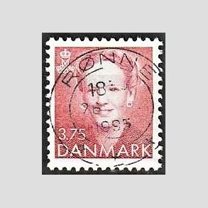 FRIMRKER DANMARK | 1992 - AFA 1017 - Dronning Margrethe - 3,75 Kr. rd - Pragt Stemplet