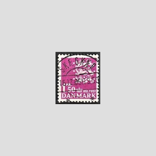FRIMRKER DANMARK | 1962 - AFA 405 - Rigsvben 1,50 Kr. rdlilla - Lux Stemplet Skgkr