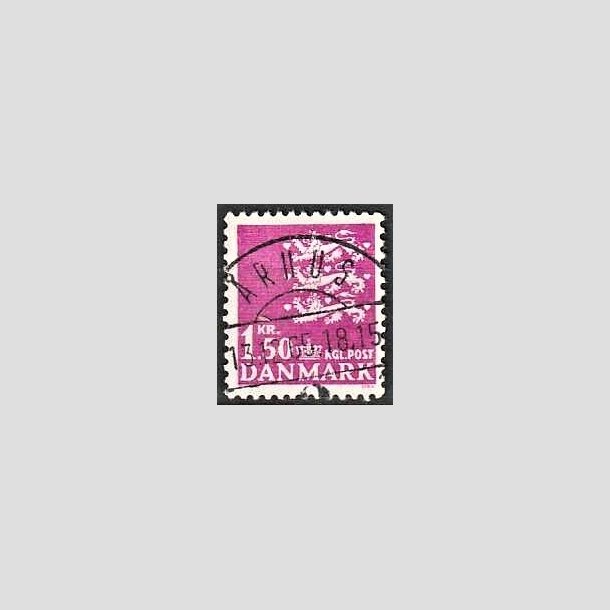 FRIMRKER DANMARK | 1962 - AFA 405 - Rigsvben 1,50 Kr. rdlilla - Lux Stemplet rhus