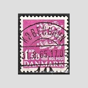FRIMRKER DANMARK | 1962 - AFA 405 - Rigsvben 1,50 Kr. rdlilla - Lux Stemplet Kbenhavn