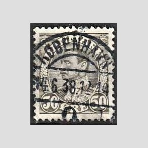 FRIMRKER DANMARK | 1934 - AFA 209 - Chr. X 50 re gr - Lux Stemplet Kbenhavn