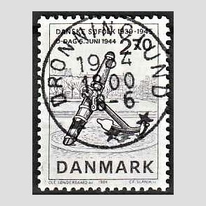 FRIM�RKER DANMARK | 1984 - AFA 805 - Normandiets invation danske skibe - 2,70 Kr. brun - Pragt Stemplet