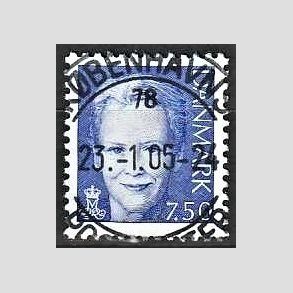 FRIMRKER DANMARK | 2005 - AFA 1413 - Dronning Margrethe II - 7,50 bl - Pragt Stemplet