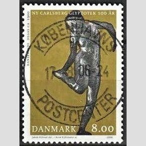 FRIM�RKER DANMARK | 2006 - AFA 1476 - Glyplotek 100 �r. - 8,00 Kr. Danserinde - Pragt Stemplet