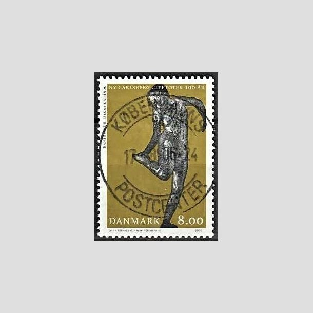 FRIMRKER DANMARK | 2006 - AFA 1476 - Glyplotek 100 r. - 8,00 Kr. Danserinde - Pragt Stemplet