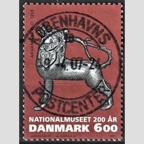 FRIM�RKER DANMARK | 2007 - AFA 1502 - Nationalmuseet 200 �r. - 6,00 Kr. flerfarvet - Pragt Stemplet