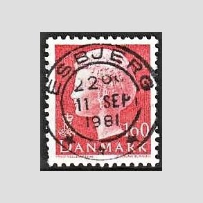 FRIMRKER DANMARK | 1981 - AFA 715 - Dronning Margrethe - 160 re rd - Pragt Stemplet Esbjerg