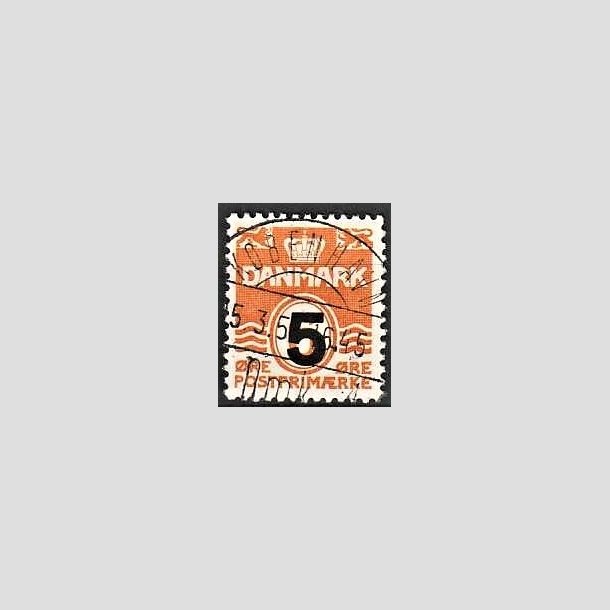 FRIMRKER DANMARK | 1955-56 - AFA 361 - 5/ 6 re orangerd Provisorier - Lux Stemplet 