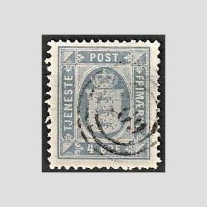 FRIMRKER DANMARK | 1875 - AFA 5a - 4 re ultramarin - Stemplet