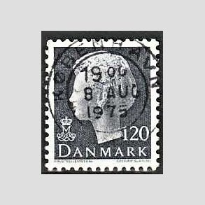 FRIMRKER DANMARK | 1974 - AFA 564 - Dronning Margrethe - 120 re grbl - Pragt Stemplet Kbenhavn