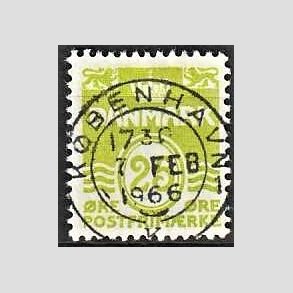 FRIM�RKER DANMARK | 1965 - AFA 430 - B�lgelinie 25 �re lysgr�n - Lux Stemplet