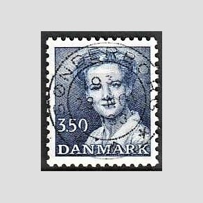 FRIMRKER DANMARK | 1983 - AFA 776 - Dronning Margrethe - 3,50 Kr. bl - Pragt Stemplet