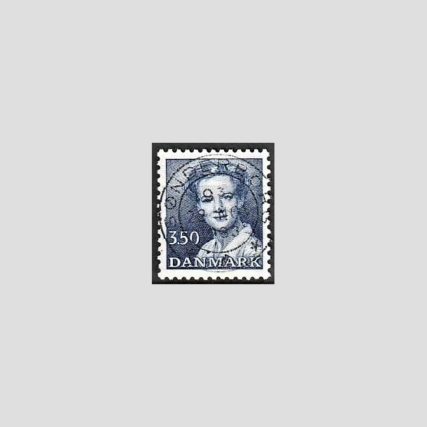 FRIMRKER DANMARK | 1983 - AFA 776 - Dronning Margrethe - 3,50 Kr. bl - Pragt Stemplet