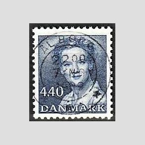 FRIMRKER DANMARK | 1989 - AFA 927 - Dronning Margrethe - 4,40 Kr. bl - Pragt Stemplet