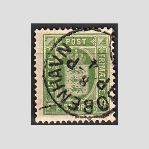 FRIMRKER DANMARK | 1875 - AFA 7 - 32 re grn - Stemplet