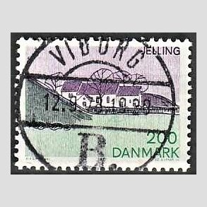 FRIM�RKER DANMARK | 1977 - AFA 640 - Lansdel Sydjylland - 200 �re flerfarvet - Pragt Stemplet