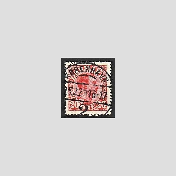 FRIMRKER DANMARK | 1925-26 - AFA 147 - Chr. X 20 re rd - Lux Stemplet