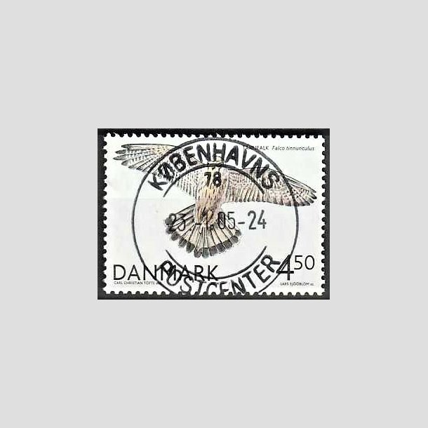 FRIMRKER DANMARK | 2004 - AFA 1409 - Rovfugle i Danmark - 4,50 Kr. Trnfalk - Pragt Stemplet