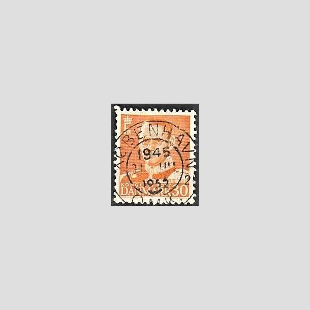 FRIMRKER DANMARK | 1948-50 - AFA 309 - Fr. IX 30 re orange - Lux Stemplet