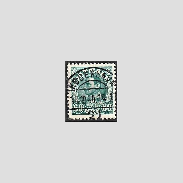 FRIMRKER DANMARK | 1934 - AFA 210 - Chr. X 60 re blgrn - Lux Stemplet