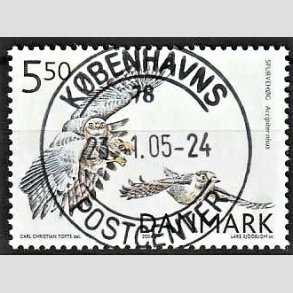 FRIM�RKER DANMARK | 2004 - AFA 1410 - Rovfugle i Danmark - 5,50 Kr. Spurveh�g - Pragt Stemplet